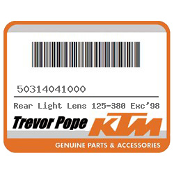 Rear Light Lens 125-380 Exc'98